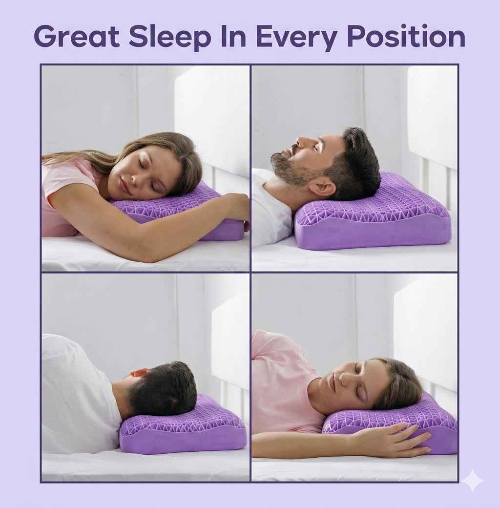 Softix CloudGel™ – Almohada Ergonómica de Gel