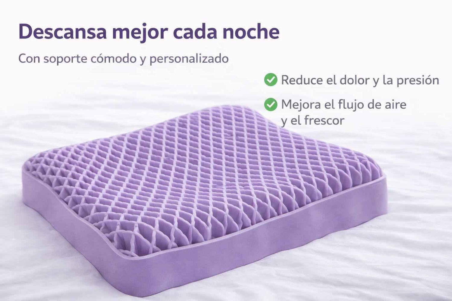 Softix CloudGel Lite™ – Almohada Ergonómica Compacta